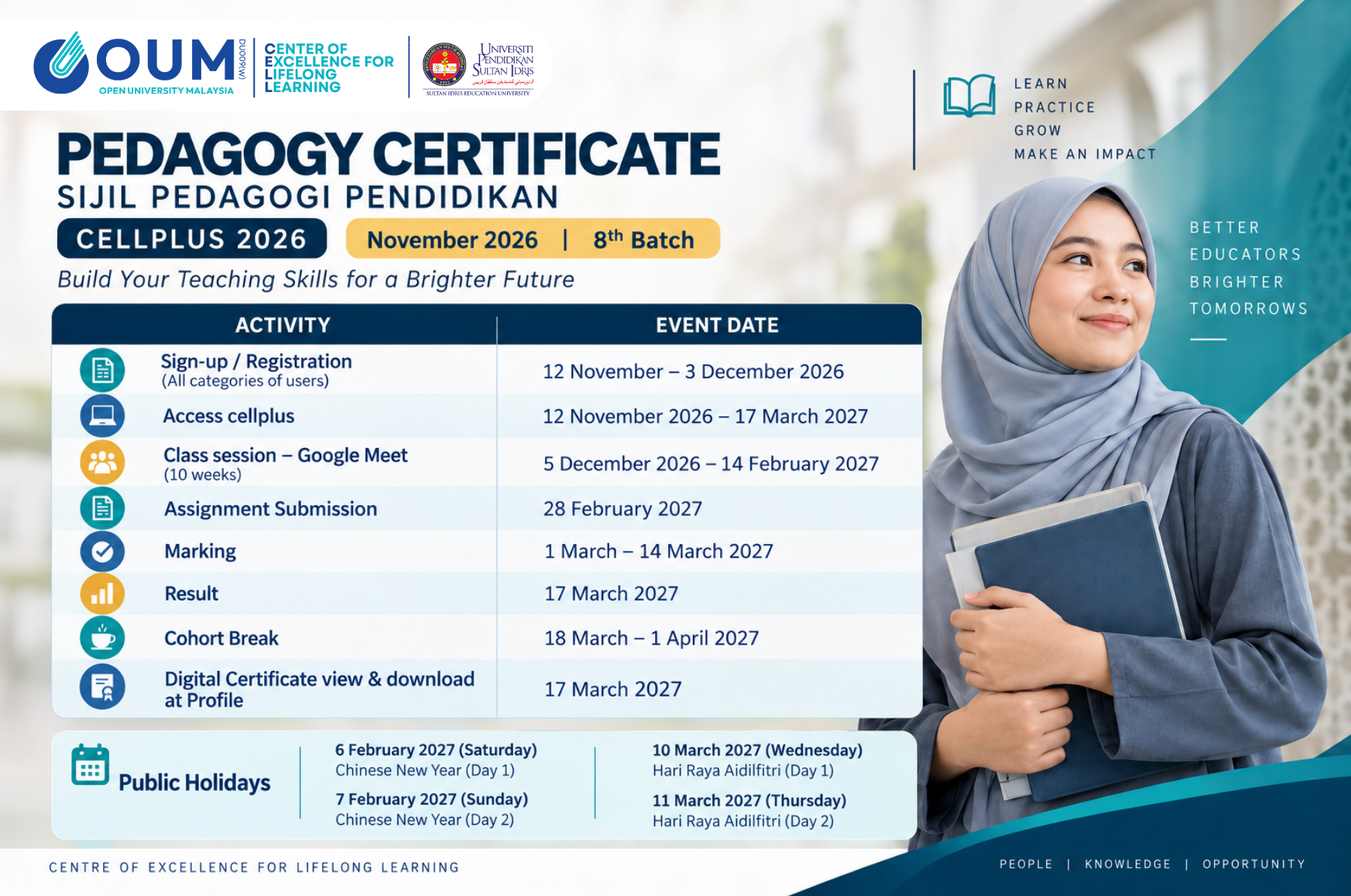 Certificate in Pedagogy batch 8 intake